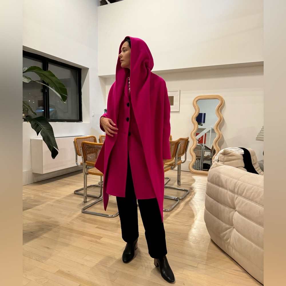 Marc Jacobs pink wool coat